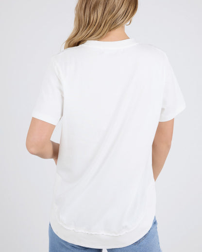 Farrah Short Sleeve Tee - White