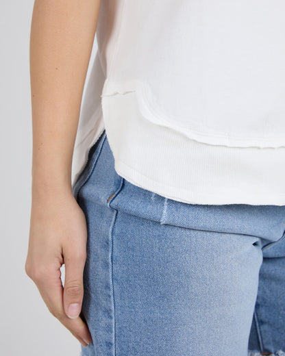 Farrah Short Sleeve Tee - White