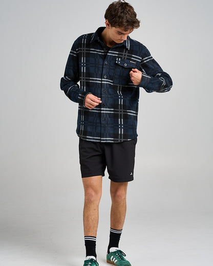 Fk off Fish on Shacket - Navy