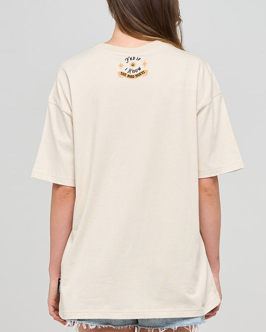 Fkd if I Know Womens Oversized Tee - Stone