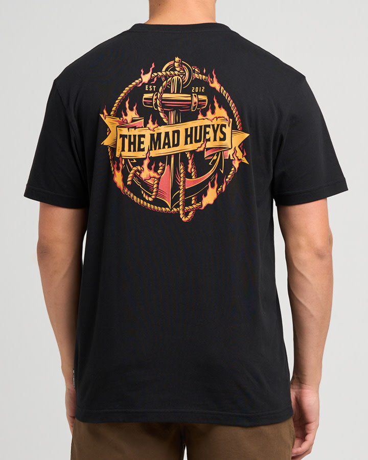 Flame Anchor | SS Tee - Black