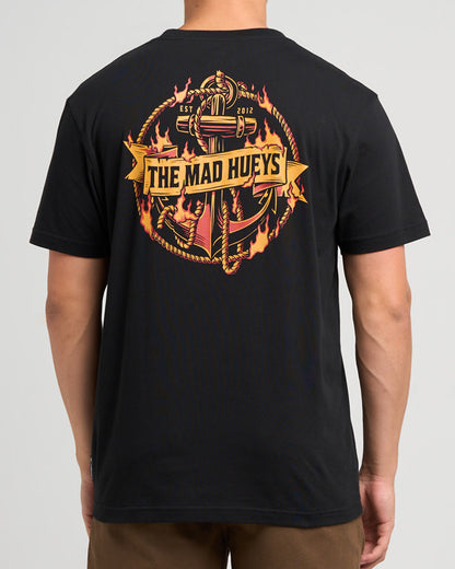 Flame Anchor | SS Tee - Black