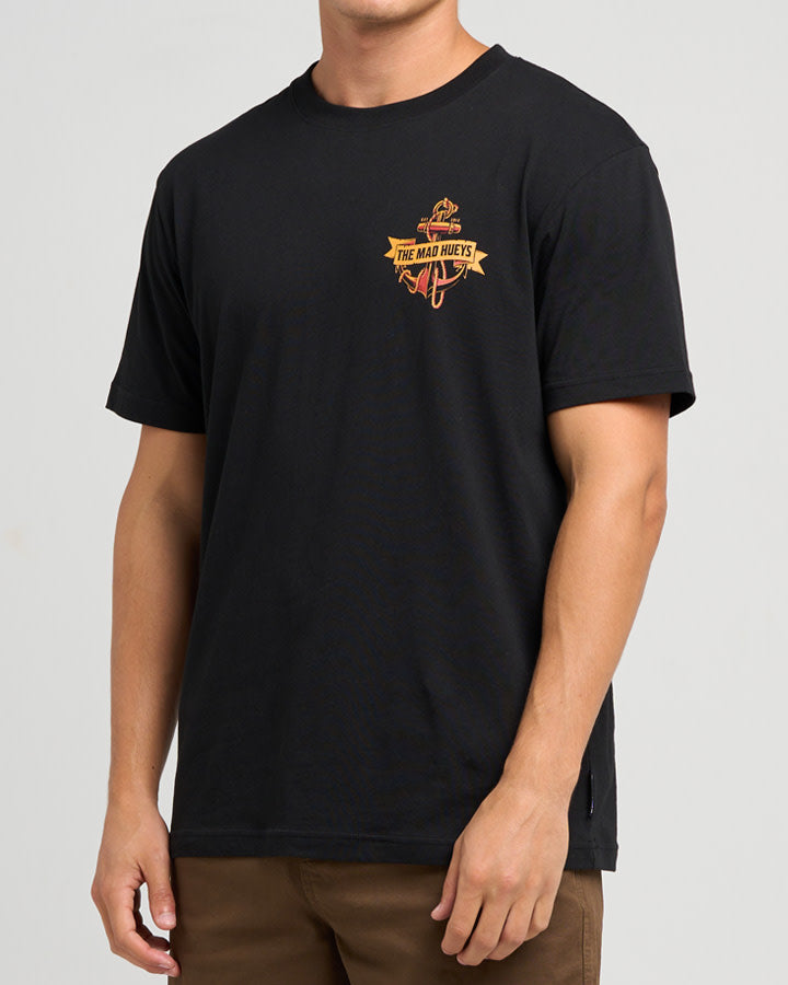 Flame Anchor | SS Tee - Black