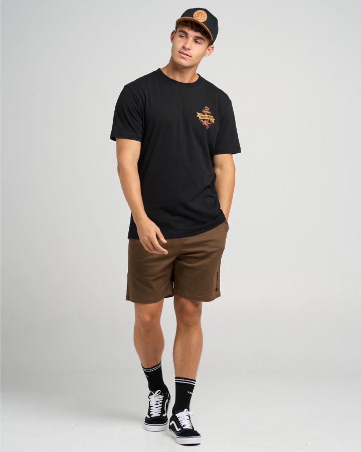 Flame Anchor | SS Tee - Black