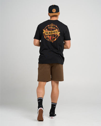 Flame Anchor | SS Tee - Black
