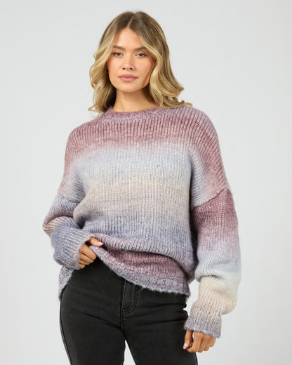 Fray Knit Jumper - Multi