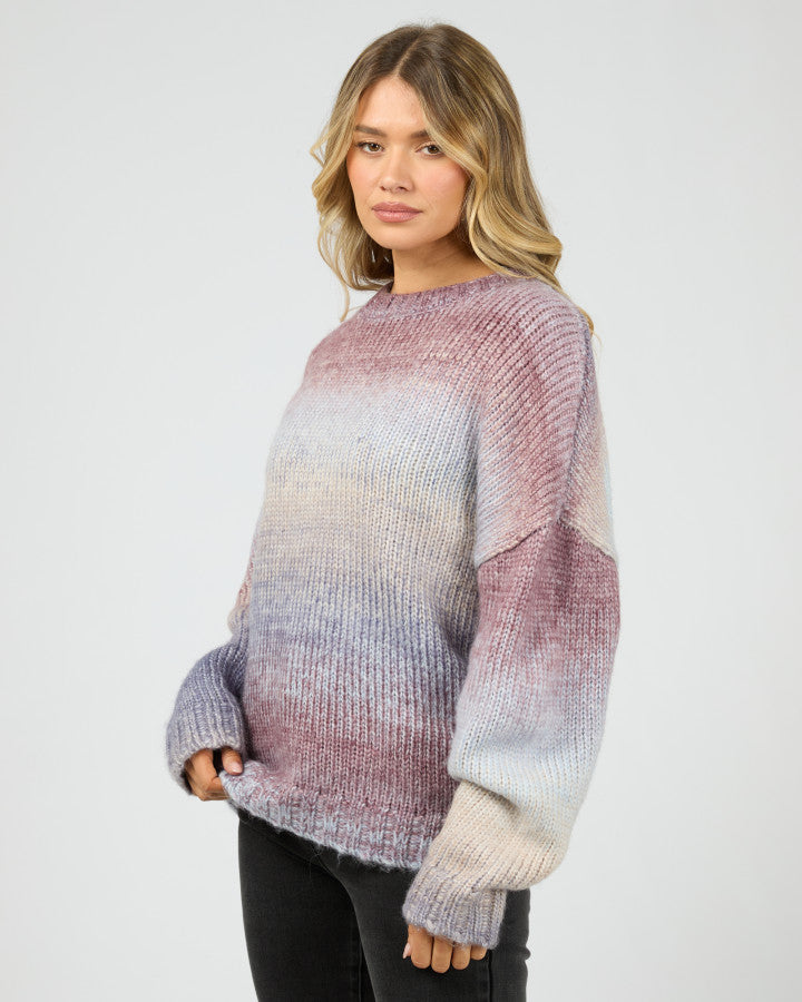 Fray Knit Jumper - Multi