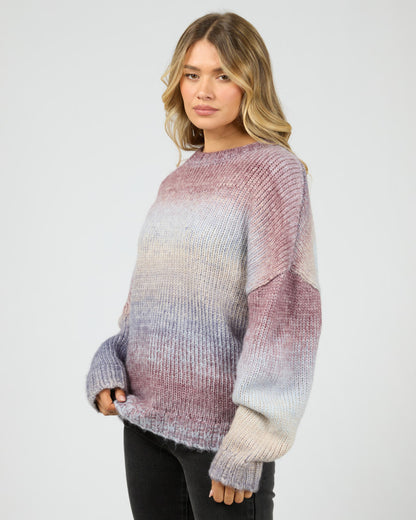 Fray Knit Jumper - Multi