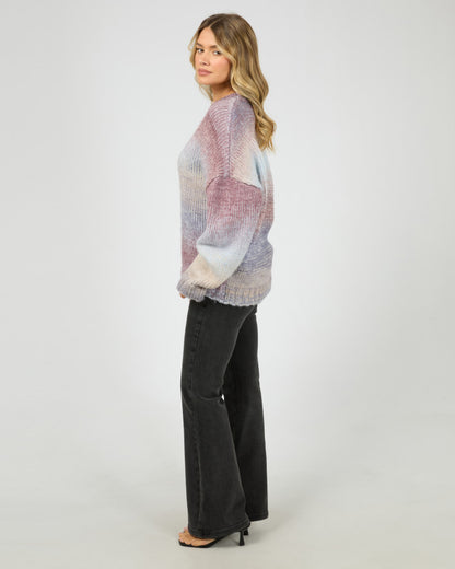 Fray Knit Jumper - Multi