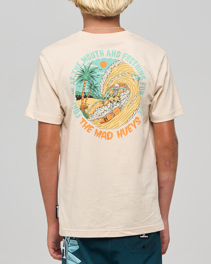 The Mad Hueys | Frothing For More | Youth SS Tee - Cement