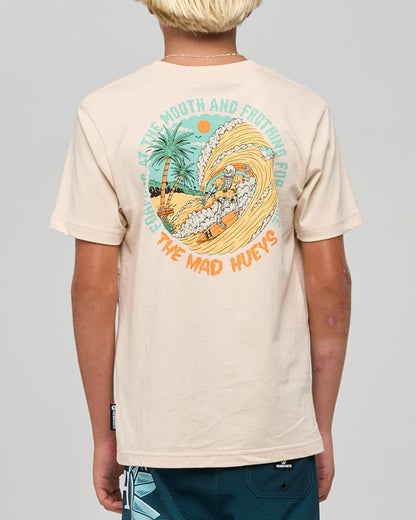 The Mad Hueys | Frothing For More | Youth SS Tee - Cement