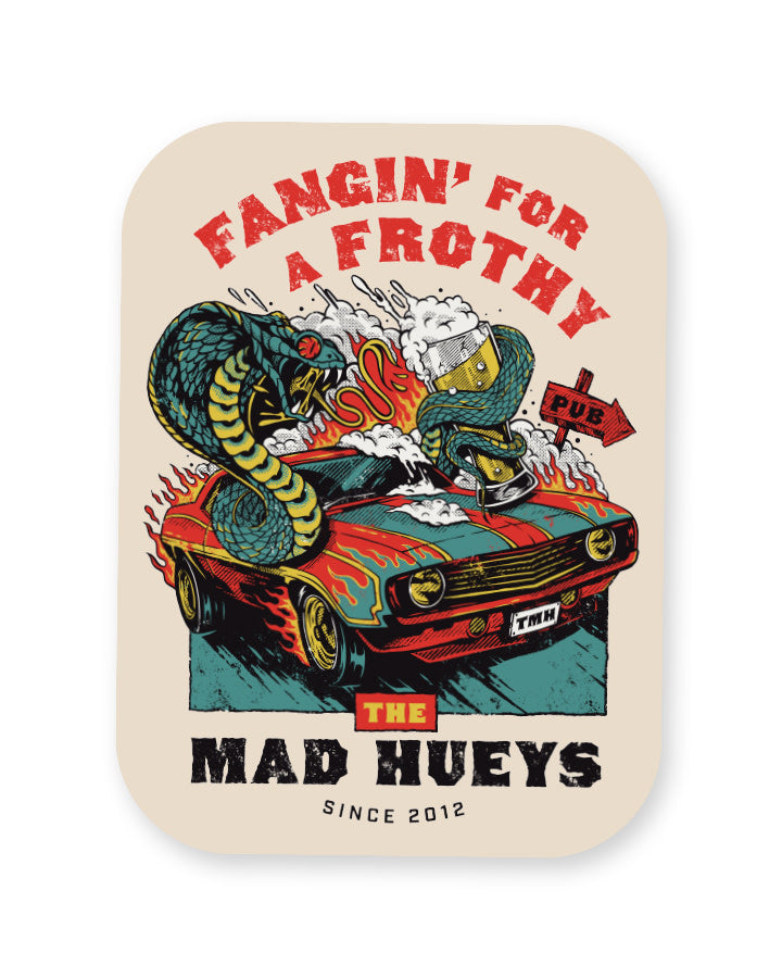 Frothy Fanging Sticker - Cement