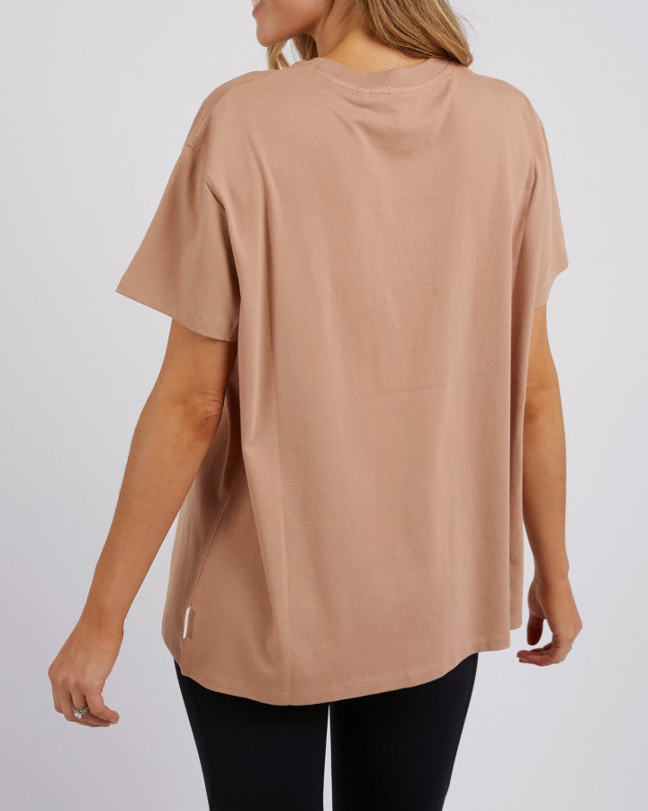 Embroidery Tee - Latte