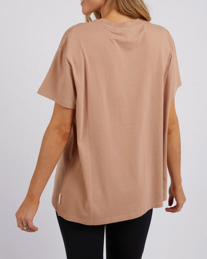 Embroidery Tee - Latte