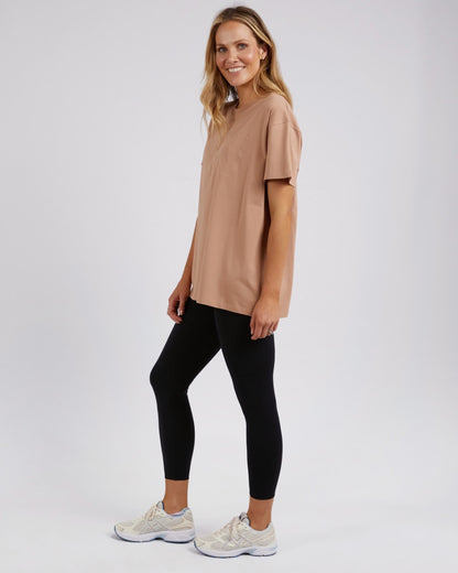 Embroidery Tee - Latte