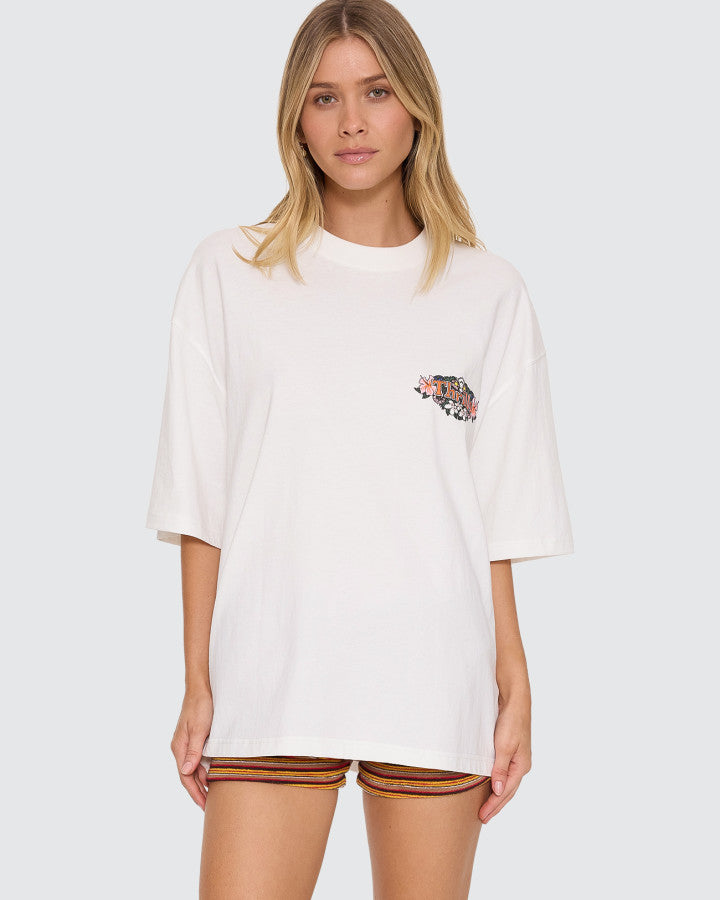 Thrills | Garland Oversized Tee | Dirty White