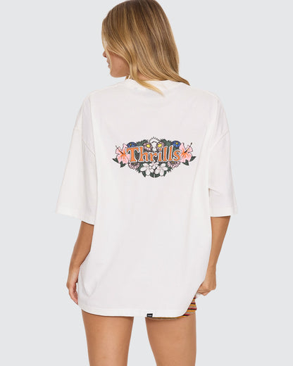 Thrills | Garland Oversized Tee | Dirty White