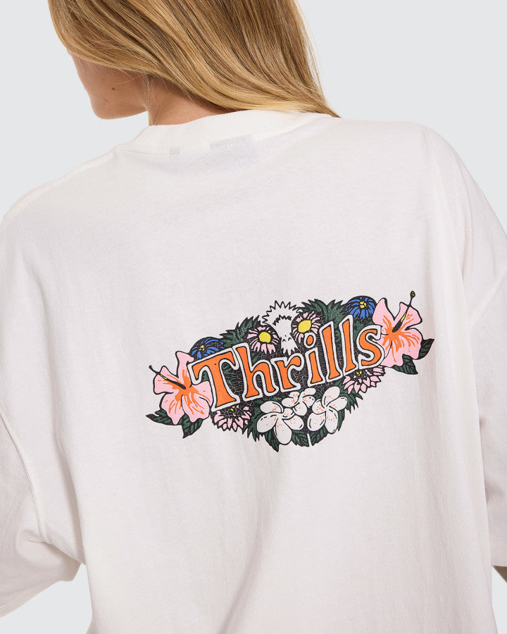Thrills | Garland Oversized Tee | Dirty White