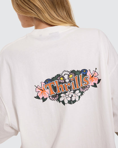 Thrills | Garland Oversized Tee | Dirty White