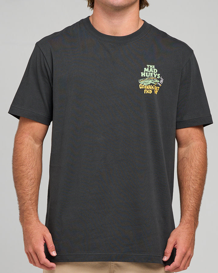 Goanna Fkd Up | SS Tee - Vintage Black