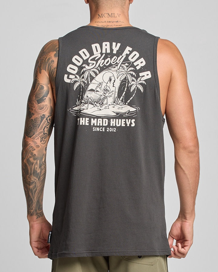 Good Day for A Shoey Tank - Vintage Black