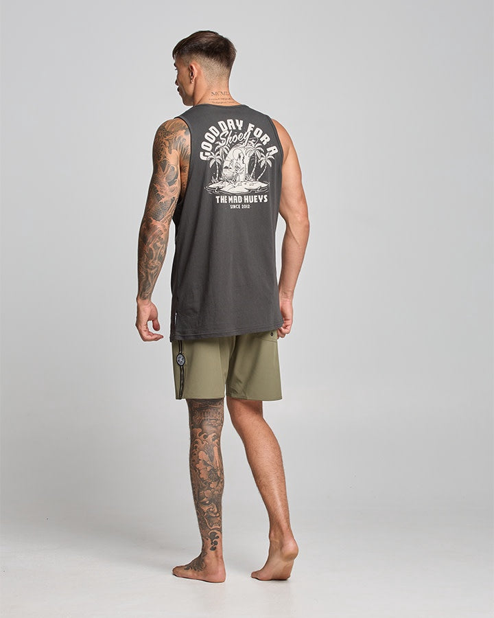 Good Day for A Shoey Tank - Vintage Black
