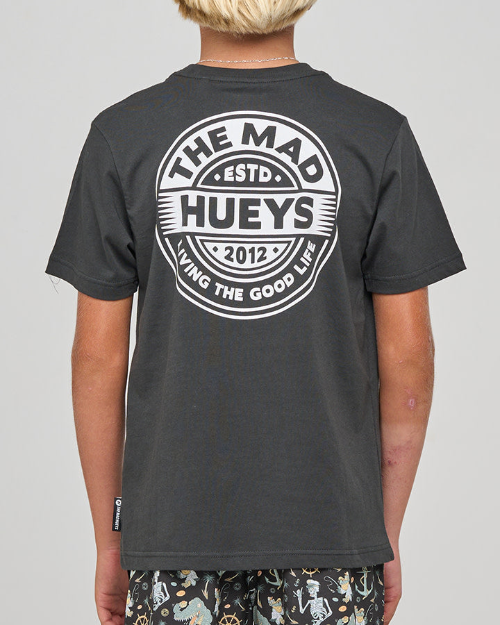 Good Life Hueys Youth SS Tee - Vintage Black