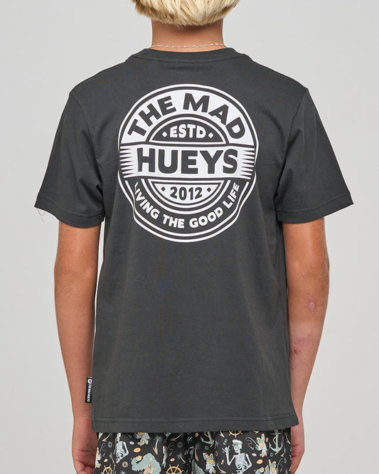 Good Life Hueys Youth SS Tee - Vintage Black