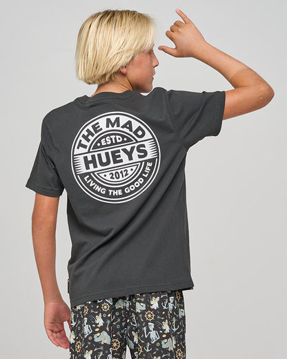 Good Life Hueys Youth SS Tee - Vintage Black