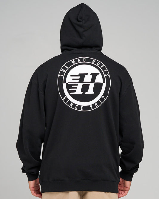 H Series Split | Hooded Zip Thru – Black