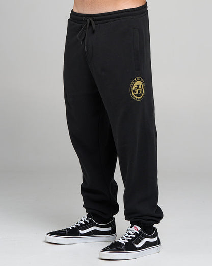 H Series Split Trackpant - Black