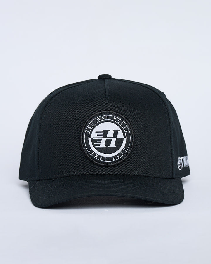 H Series Split Twill Snapback - Black