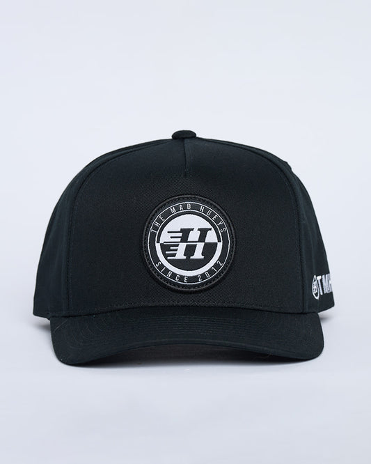 H Series Split Twill Snapback - Black