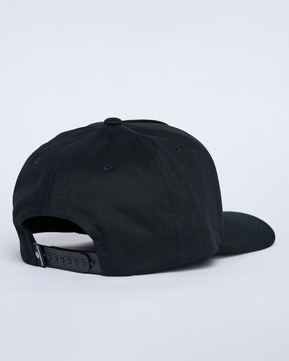 H Series Split Twill Snapback - Black