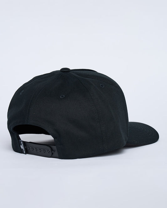 H Series Split Twill Snapback - Black