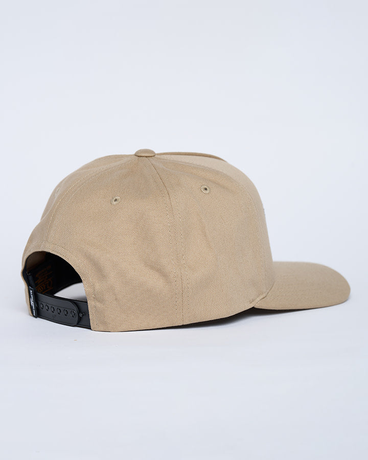 H Series Split Twill Snapback - Tan