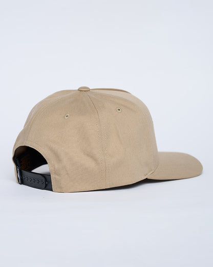 H Series Split Twill Snapback - Tan