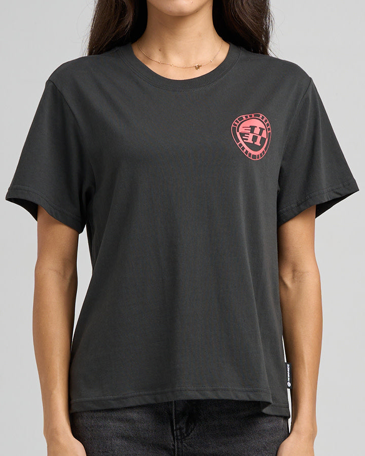 The Mad Hueys | H Series Split | Womens SS Tee - Vintage Black