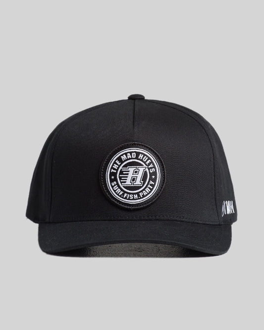 H Series Twill Snapback - Black