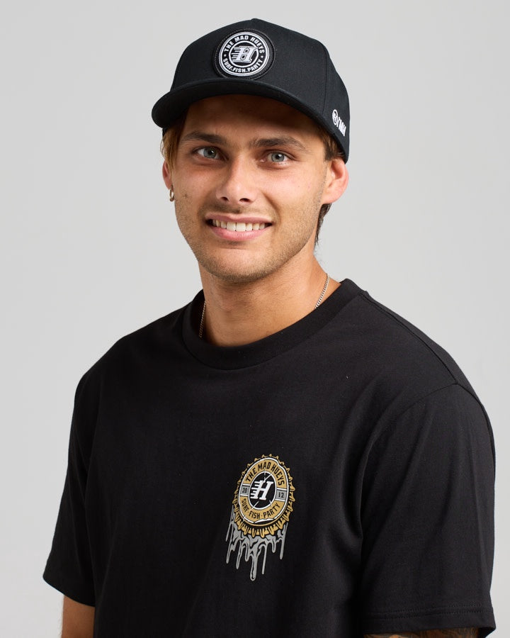 H Series Twill Snapback - Black