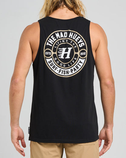 Hueys Good Life Tank - Black