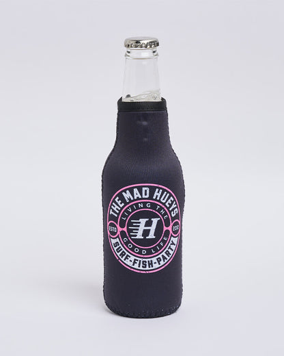 Hueys Good Life Slim Tall Stubby Cooler - Black