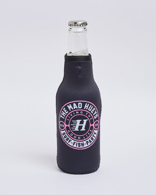 Hueys Good Life Slim Tall Stubby Cooler - Black