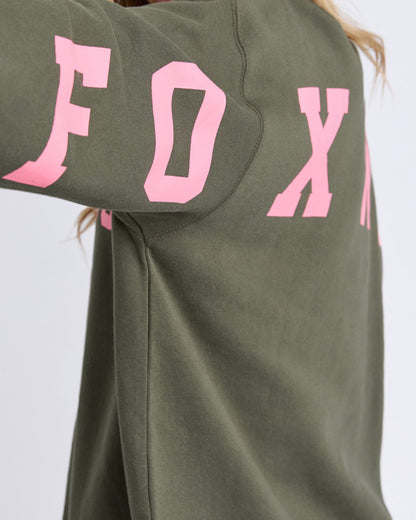 Interval Crew - Dark Khaki/Coral