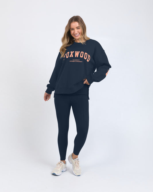 Interval Crew - Navy/Peach