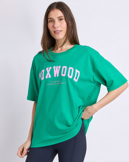 Foxwood Interval Tee - Bright Green/Pink