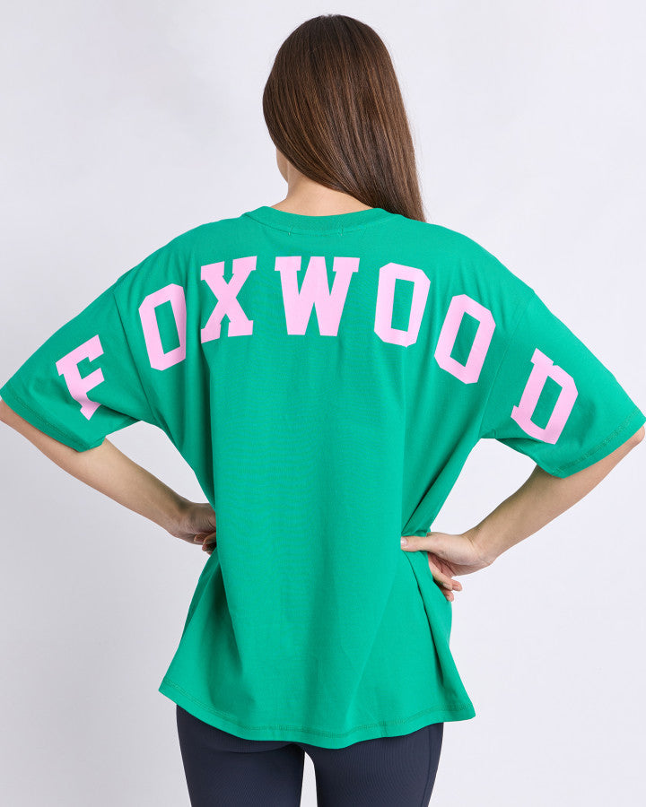 Foxwood Interval Tee - Bright Green/Pink