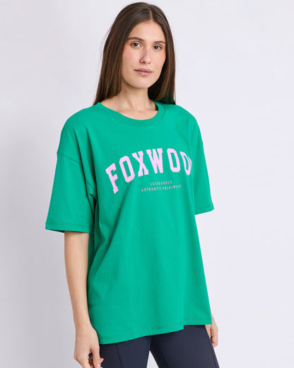 Foxwood Interval Tee - Bright Green/Pink