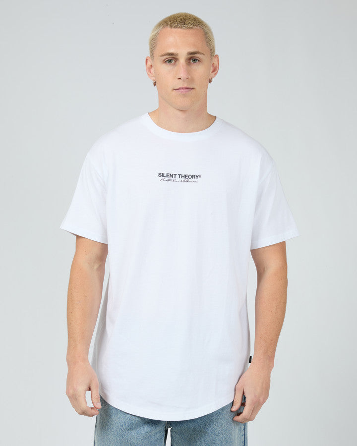 Silent Thoery Invest Scoop Tee - White