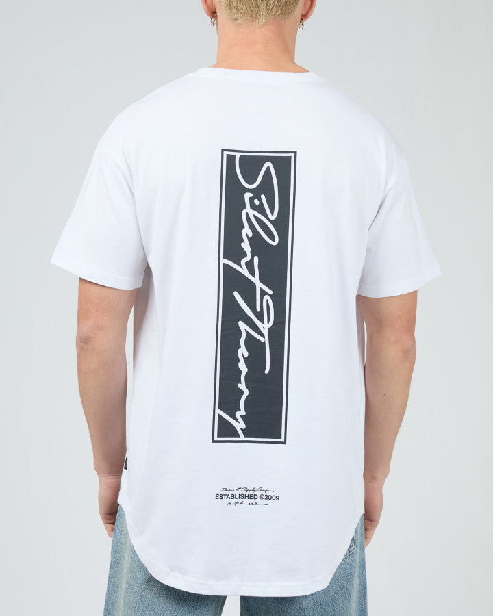 Silent Thoery Invest Scoop Tee - White